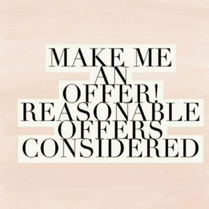 Will consider reasonable offers